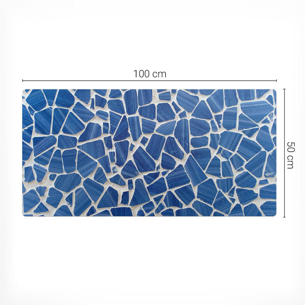 Antypoślizgowa Mata Na Biurko Z Grafiką Mozaika Z Fragmentów 100X50 Cm