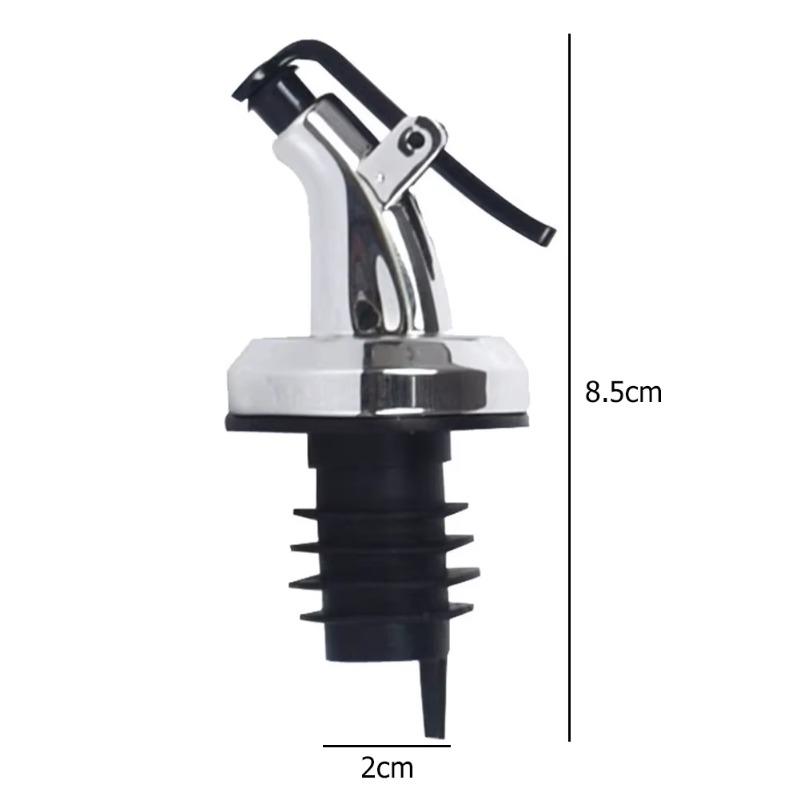 4PCS Oil Bottle Stopper Lock Plug Seal Leak-proof Nozzle Sprayer Cocktail Cap Liquor Dispenser Wine Stopper Wine Accessories