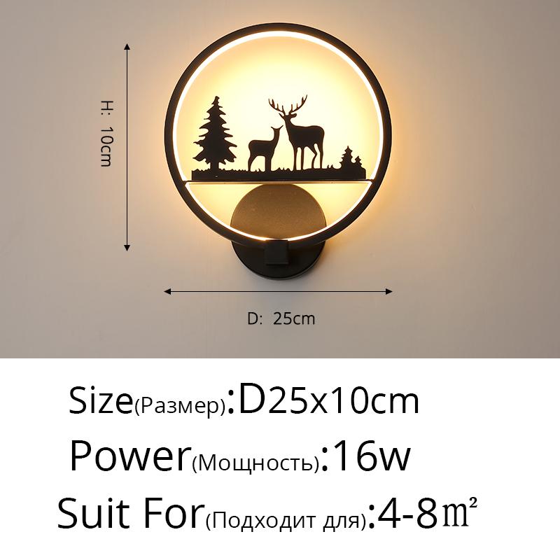 Simple Modern Creative Led Wall Lamp for Living Room Bedroom Kitchen Foyer Ofiice Coffee Bar Indoor Lighting Decorative Lamps