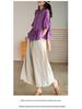 2022 Summer Plus Size Cotton Linen Wide-Leg Casual Pants - Breathable, Slimming, Artistic Design
