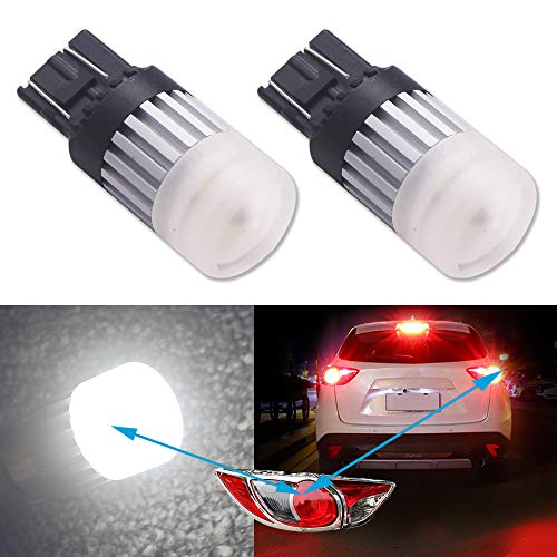 

HSUN W21/5W T20 Двойной светодиодный супер яркий белый 7443 Напряжение лампы 10 В-60 В Встроенный CANBUS компенсатор резистора Стоп-сигнал Задний фонарь Положение стоп-сигнала B