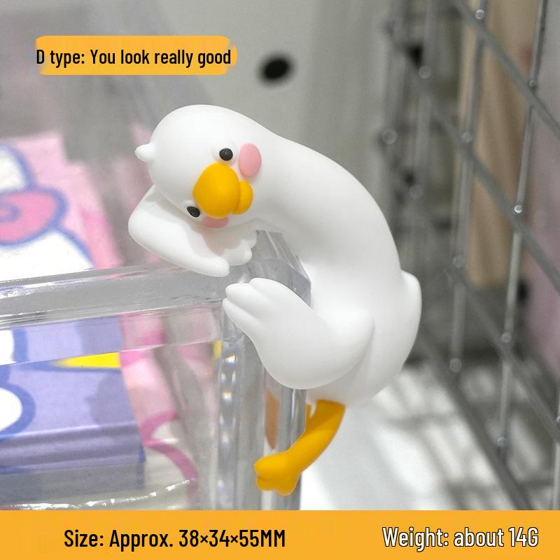 

Relaxing Duck Screen Display: Office Desk & Car Console Ornament, Mood Stabilizer As Shown