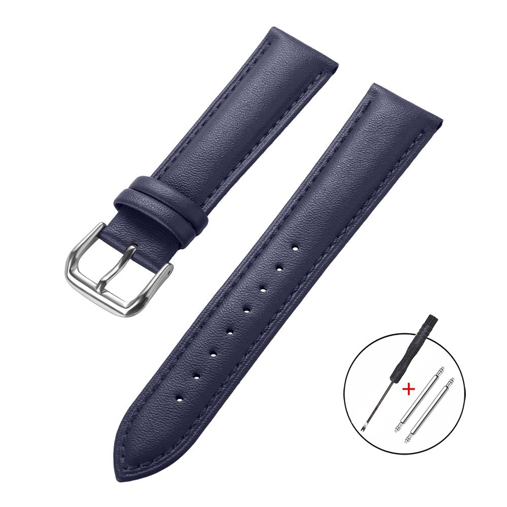 Vintage Leather Watch Strap 18mm 20mm 22mm Universal Bracelet Business Green White Blue Watchband for Men Women Belt Accessories