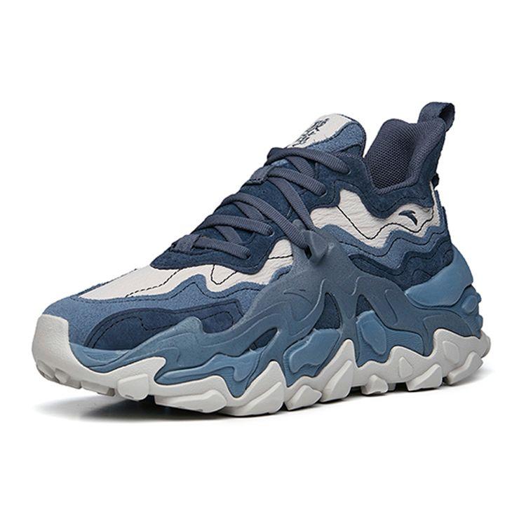 Anta Breakthrough 2.0 Comfortable Sports Breathable Durable Low-Top Casual Shoes Women Sneaker Gray Blue 122228861S-1