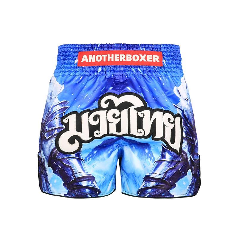 Anotherboxer Muay Thai Shorts Ice Bear Design MMA Boxing Kickboxing Training Unisex
