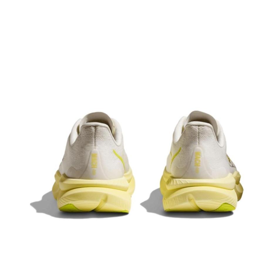 HOKA  Mach 6 White Neon Citrus Women Sneakers 1147810-WNH