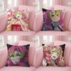 Cchrollos Case Plush Fabric Soft Pillowcase Double Sided Print Cushion Cover Household Gifts