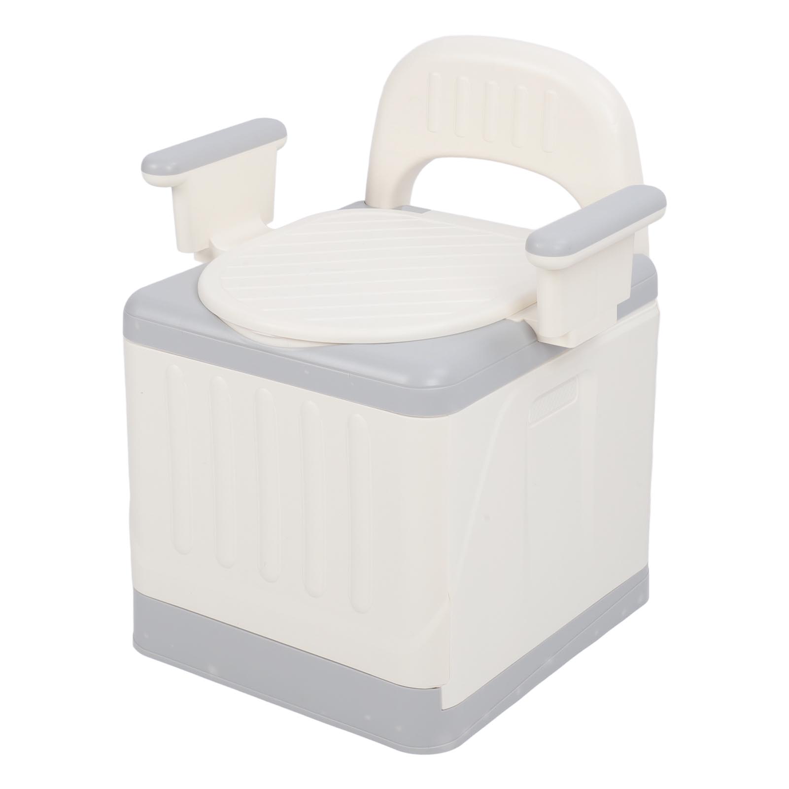 

Foldable Bedside Commode Fall Odor Proof Portable Toilet Bedside Commode Chair for Adult