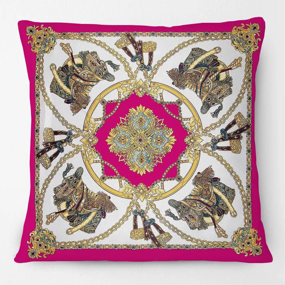Fashion Multicolor Horse Head Cushion Covers Luxury Animals Sofa Decorative Pillows Case 45X45CM Decorative Pillows