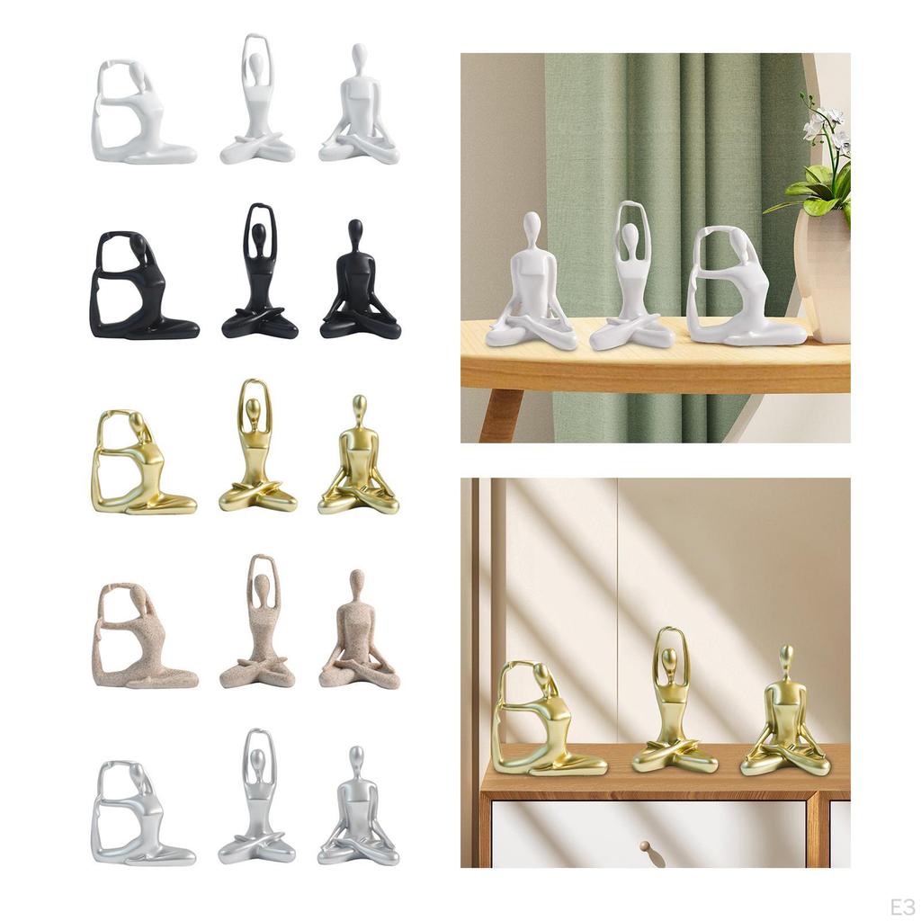 Statue for Women, 3 Pieces, Figurine, Modern And Creative Resin Craft Sculpture, Ornament