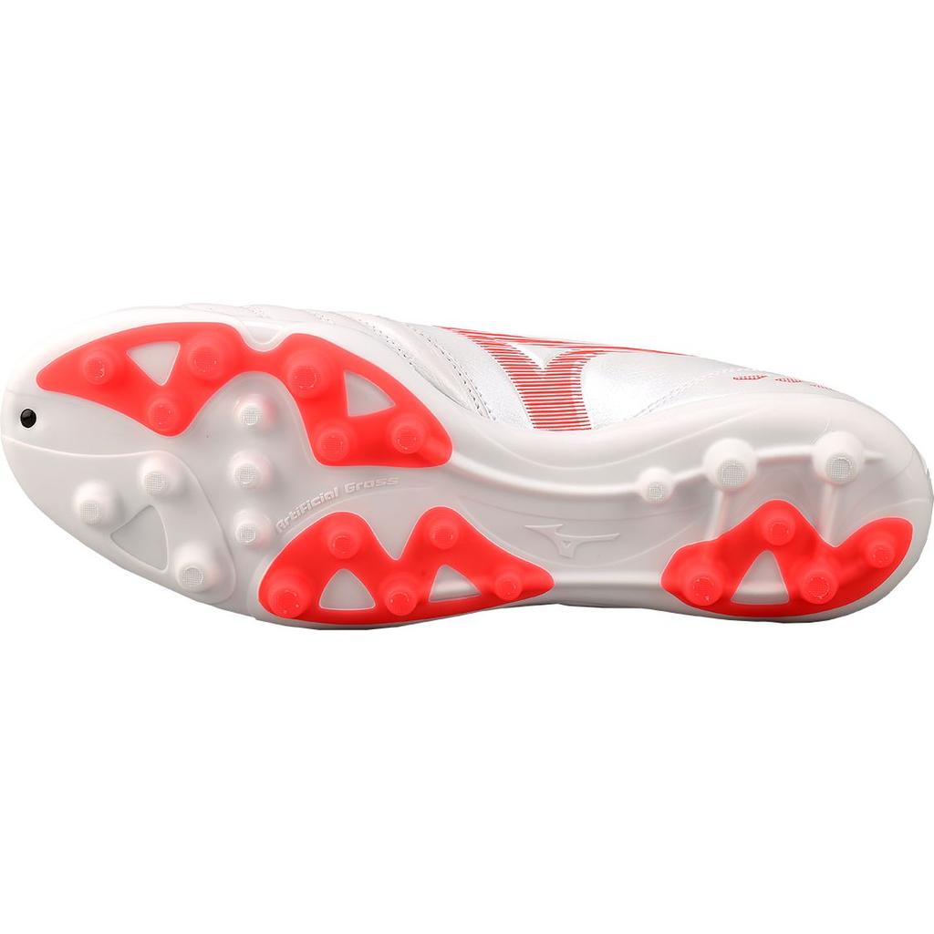 Mizuno Pro III Pro AG Artificial Grass Shock Absorbing Non-Slip Soccer Shoes Men Soccer Shoes White Red P1GA208464