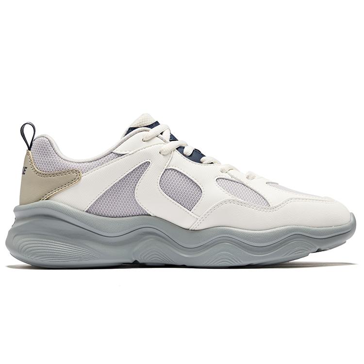 Hongxing Erke Jingying 2.0 Retro Trend Durable Breathable Low-Top Casual Shoes Men sneaker Cloud-Gray Crystal-White 51125202422-103