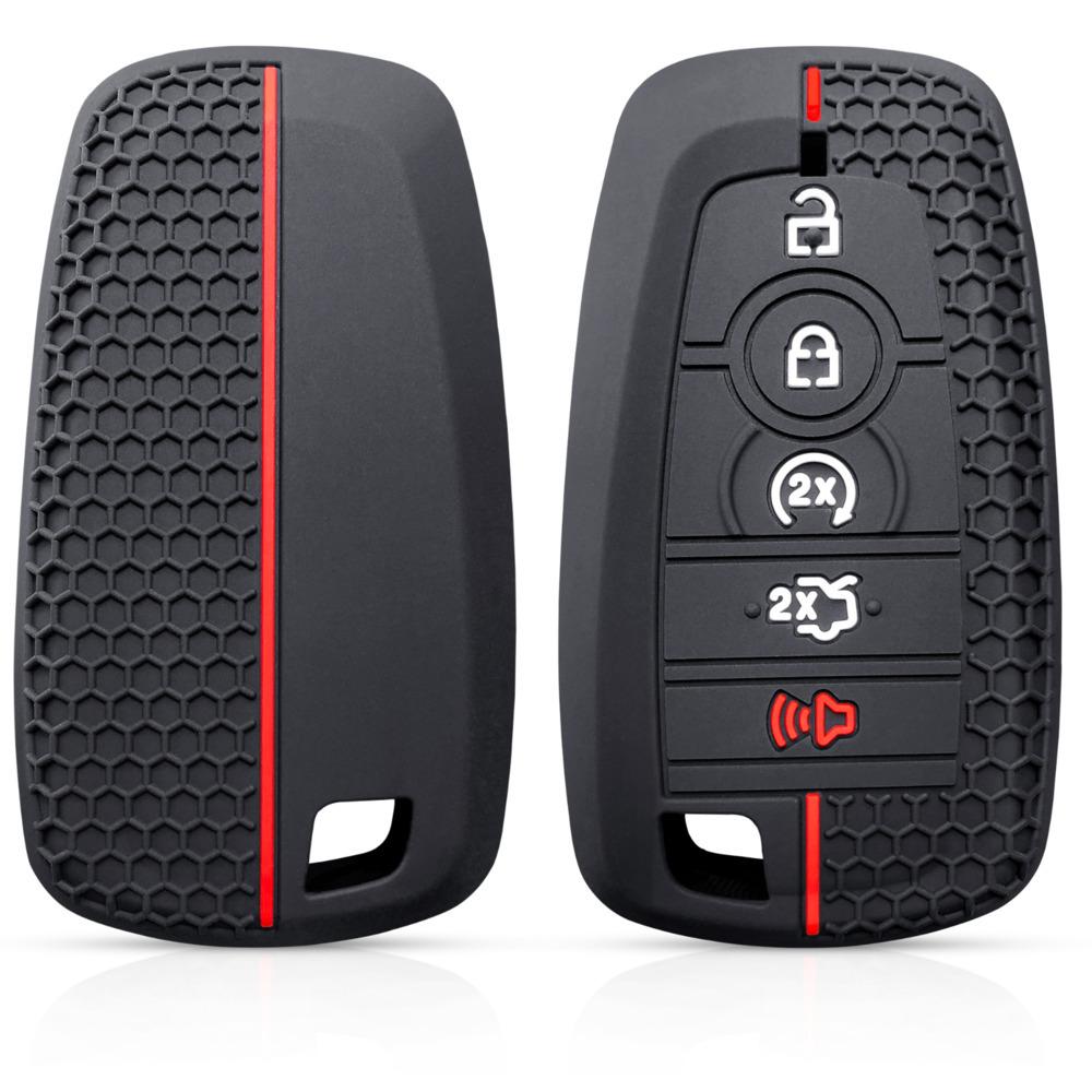 

for Ford Explorer Fusion Ecosport mustang 2020 keyshell keyset, silicone Car keyring, Key Case protector 5btns