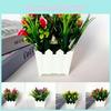 Lifelike 20 Heads Artificial Lily Flower Potted Plant For Elegant Home Garden Decor