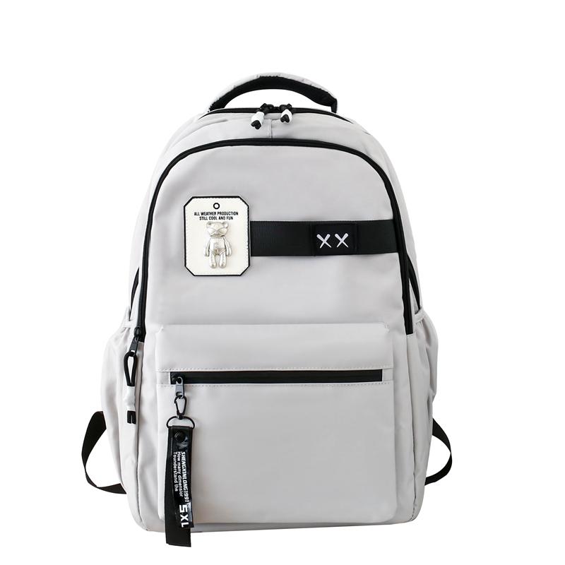 Kvinna Skolväska med stor kapacitet Manliga gymnasieelever Ryggsäck Pojkar Datorryggsäck