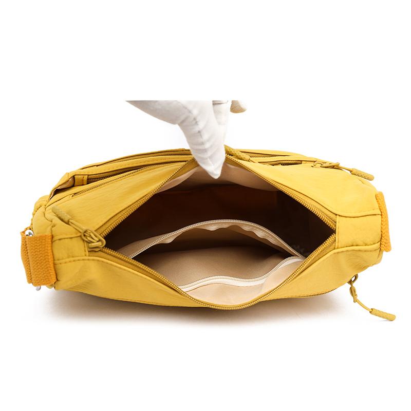 Solid Color Commuter Women's Bag Large Capacity Shoulder Crossbody Bag Multi-compartment Mobile Phone Bag