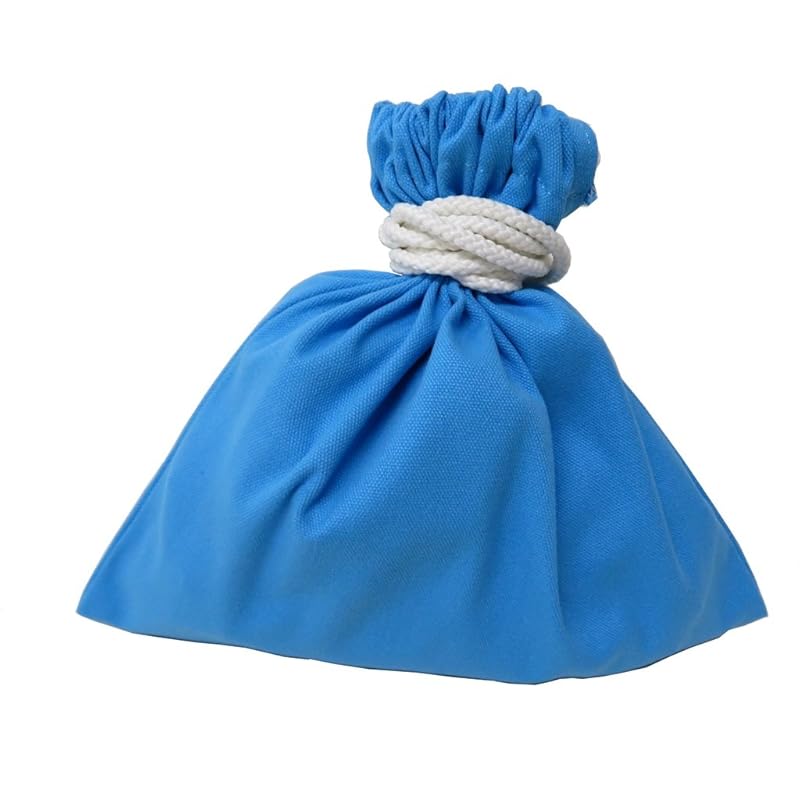 

No. 11 canvas Drawstring bag for coin collection Double aperture type coin bag coin case coin purse KC-2525R (blue)