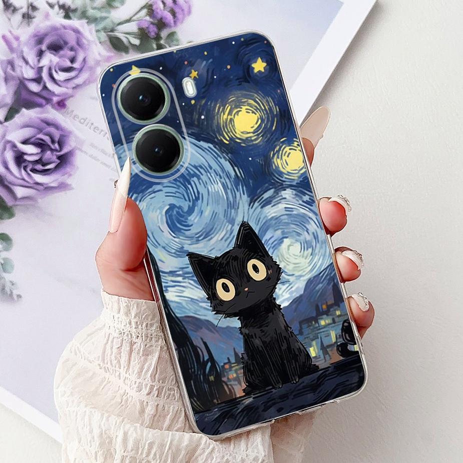 For Xiaomi Poco X7 Pro 5G Case Cute Panda Flowers Painted Cover Soft Slim Phone Case For Xiaomi Poco X7 PocoX7 Pro Fundas Bumper