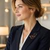 Alloy Decorative Brooch Lightweight Clothing Pin New Heart Brooch  Theme