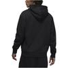 Jordan Solid Color Logo Hoodie with Plush Lining and Long Sleeves Men Tops Black FJ7775-010