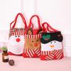 Santa Claus Snowman Gift Bag Candy Bag Christmas Decoration Non-woven Handbag Elk Style