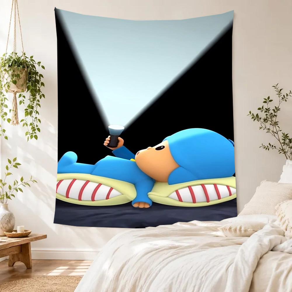 Pocoyo Retro Tapestry Rustic Farmhouse Ideal for Dorm Wall Balcony Living Room Year-Round Gallery Wall Gift for Friends Family