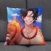Anime Op Luffy Pillow Cover, Cute Chibi Smile Print Cushion Cover, Polyester Throw Pillow Case For Sofa Bedroom Car, Home Decor