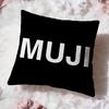 classic brand m-MUJI Cushion Cover Premium Comfort Reversible Pillow Cove -Two in One Design for Any Room & Car Interior