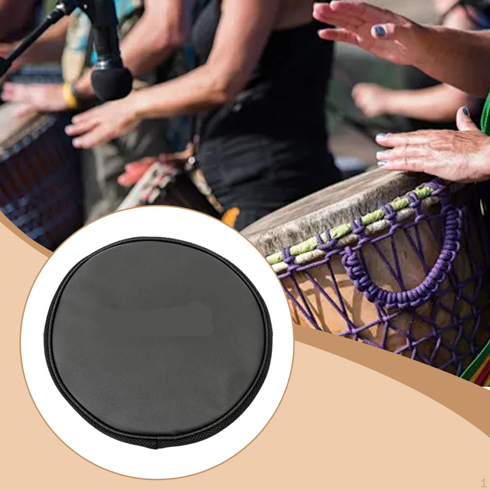 Cover for African Drumheads – Accessory Percussion Instruments Lightweight And Practical 12in