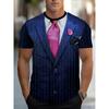 Round neck men's round neck T-shirt, men's role-playing party T-shirt