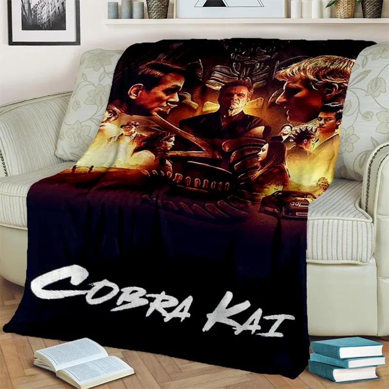 

3D Cobra Kai Amanda TV Karate Blanket,Soft Throw Blanket for Home Bedroom Bed Sofa Picnic Travel Office Rest Cover Blanket Kids 75x90cm