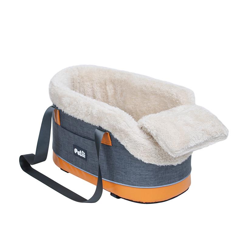 Pet Car Seat Cushion: Portable Safety Nest for Cats and Small Dogs