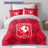 Biancheria da letto con motivo FC Twente Enschede Decorazione per la casa Regalo di compleanno ( 1 copripiumino + 2 federe, senza imbottitura),merchandising per fan.