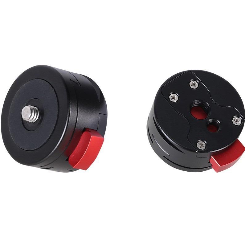 Quick Release Camera Tripod Head Stabilizer Slider Base with Macro Plate & Mount Extension