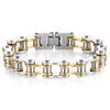Stainless Steel Chain Bracelet Men Women Cycling Biker Punk Style Adjustable Safety Wristband