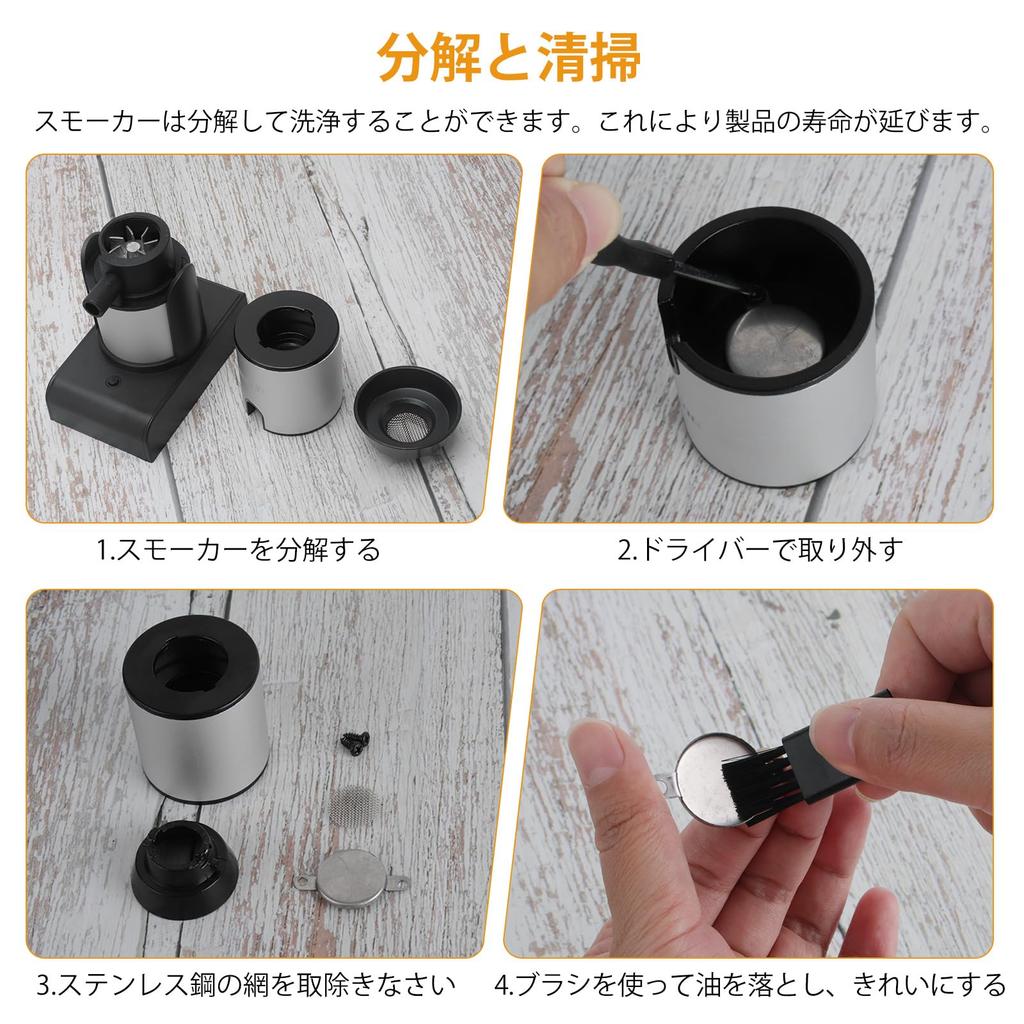 DAI NING Battery Home Tabletop Smoker for Home Smoke Cold Smoke Maintenance Kit Japanese Instruction Manual Smoker, Smoker, Smoker, Small,