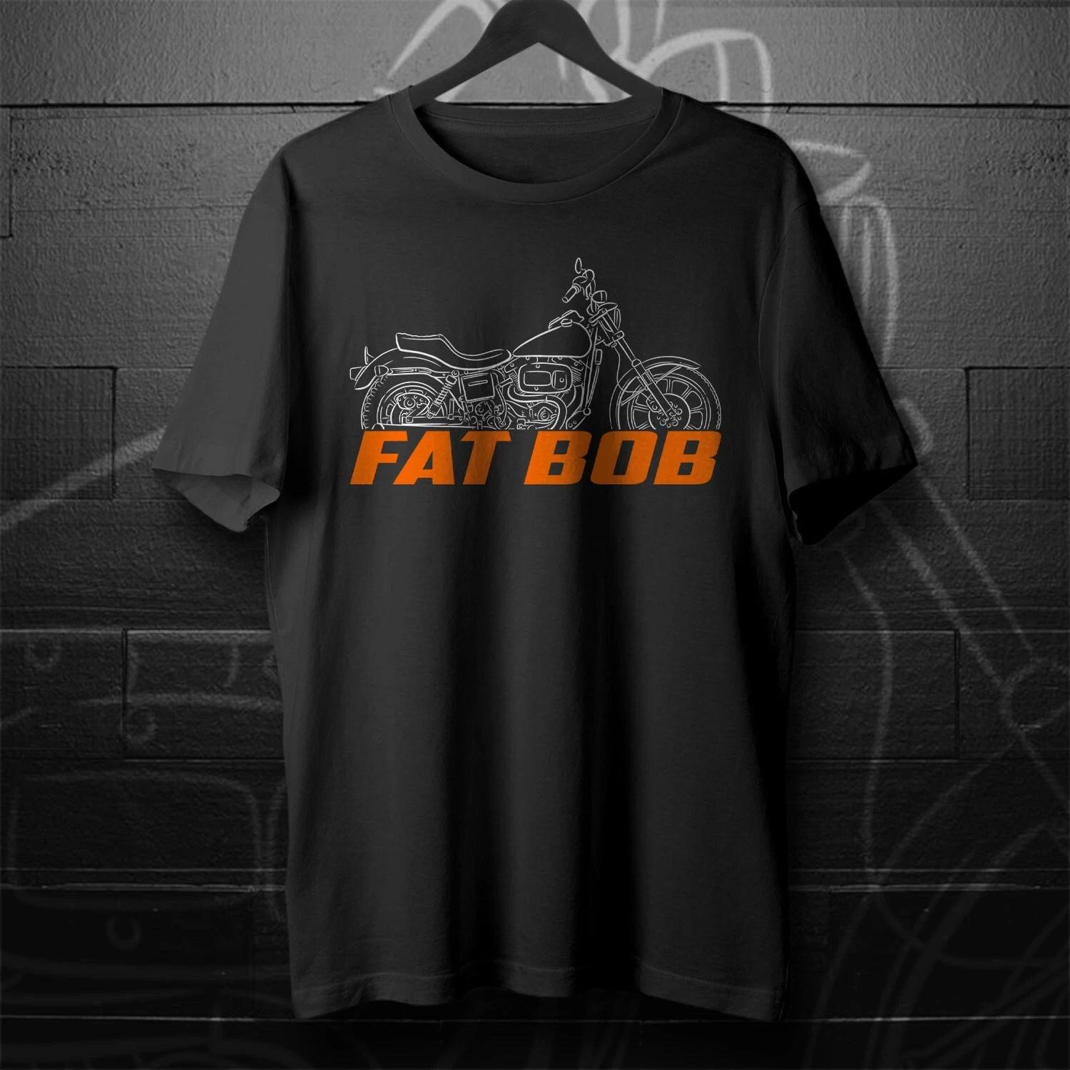 

Black men s and women s T-shirt For Harley-Davidson FXEF Fat Bob 1979-1985- Motorcycle S