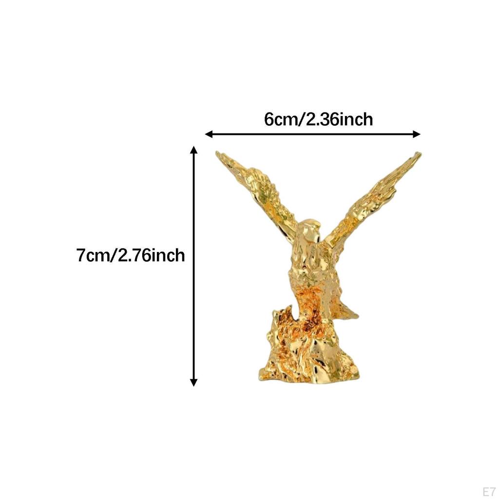 Eagle Statue Animal Figure Resin Sculpture Creative Ornament for Home Office Bookshelf Living Room