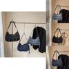 Denim Tote Bag For Women With Zipper Closure And Casual Style For Daily Use