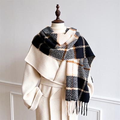 Luxury Brand Classic England Style Women Scarf Fashion Stripe Plaid Scarves Tassel Shawls Pashmina Lady Wrap Poncho Stoles