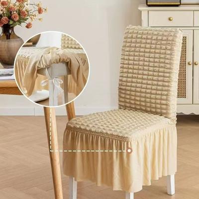 Coprisedia Avvolgente con Gonna Coprisedile da Pranzo Universale Ispessito Stile Ins Coperture per Sedie da Tavolo per Soggiorno