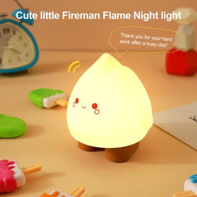 Lampka Nocna Miękki Ciepły Blask Regulowana Jasność Funkcja Timera Mała Ładowana przez USB Realistyczny Migoczący Płomień LED Lampa Nocna