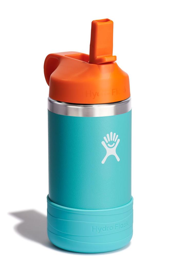 Kids' Stainless Steel Wide Mouth Bottle, 12oz (354ml), Seaspray Insulated Water Bottle (Official Japanese Product)