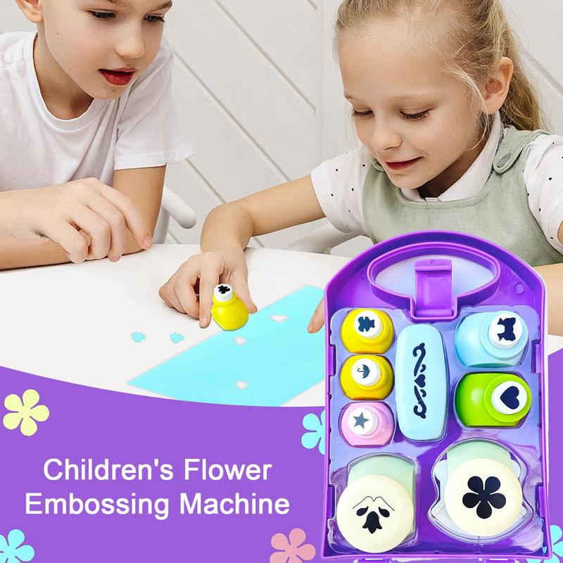 8PCS Assorted Size Craft Punches for DIY Art All Different Crafting Designs Hole Punch for Greeting Cards Scrapbooking Arts