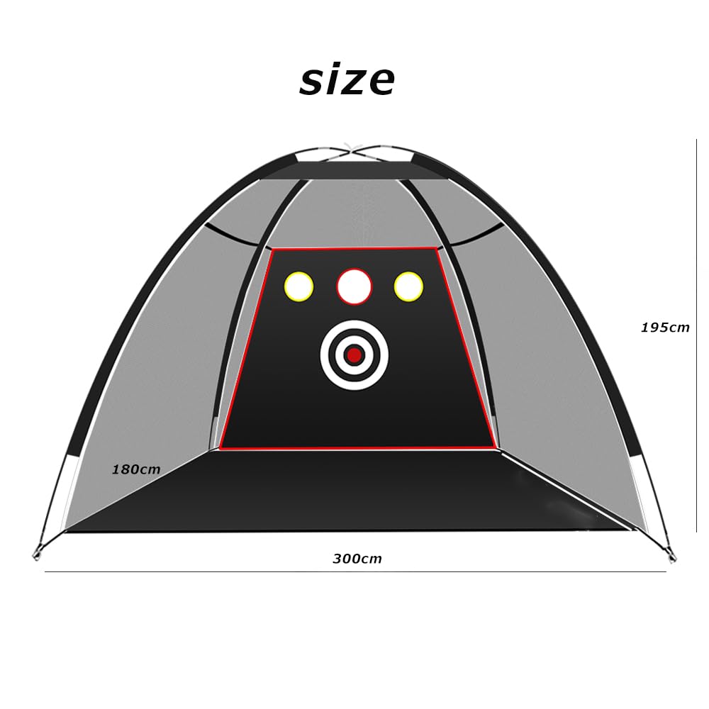 Voodans Golf Large Golf Practice Golf Swing Practice Net for Outdoor and Home Easy Setup Net, Net, Practice, (3m)