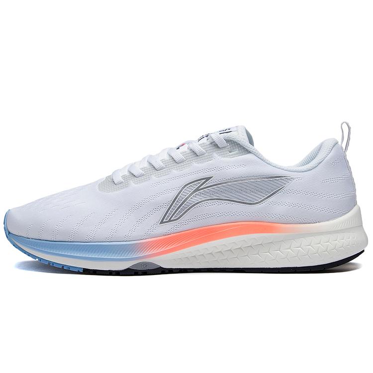 

New LiNing Red Hare 5 Supportive And Elastic Low Top Running Shoes Women s White Blue ARMS010-19 35.5