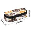 Pen Case Compact Shape Durable 300D Polyester Zipper Closure with Main Compartment Mesh Pocket and Pen Slots for Boys Girls