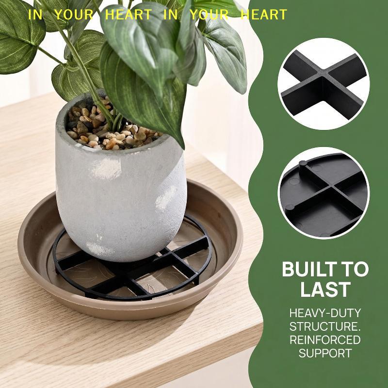 3/1PC Mesh Pad for Flower Pot Reusable Plastic Anti Rotting Root Saucer Durable Support for Indoor Balcony and Garden Plants