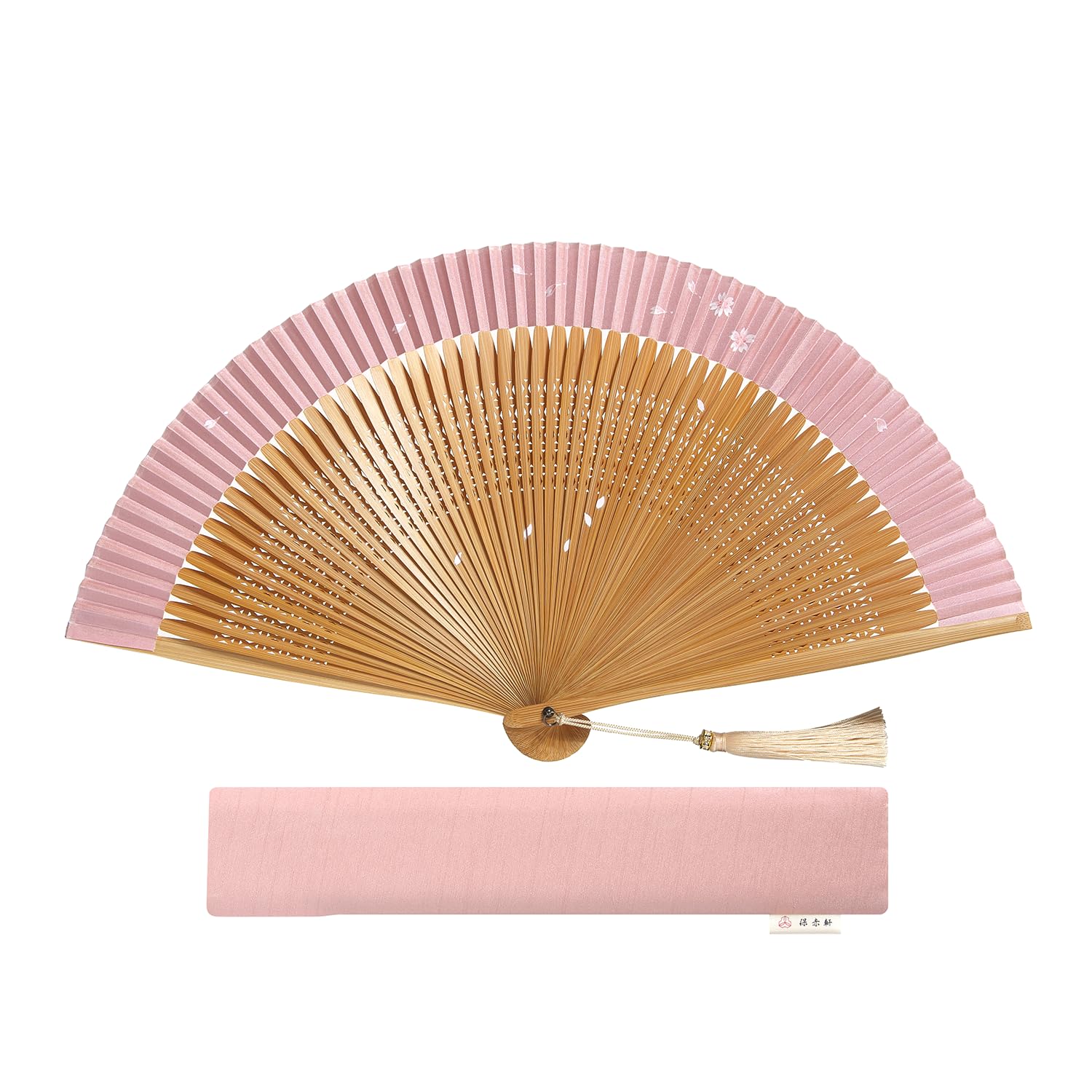 

HOSEKKEN luxury folding fan brand that combines traditional craftsmanship with modern 60 Mini Sakura Japanese accessory featuring cherry white and
