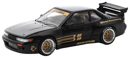 Genesis Company POP RACE 1/64 Pandem Silvia S13 - Black Finished Model PR640289
